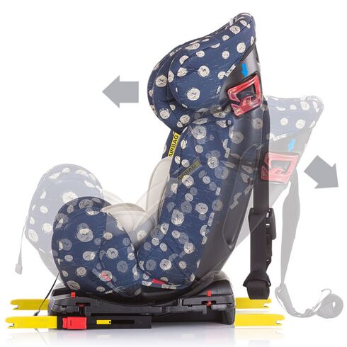 Scaun auto Isofix Chipolino Campo 0-36 kg dots beige, Culoare: Crem, Grupa: 0-36kg (0 luni - 12 ani),poza 4