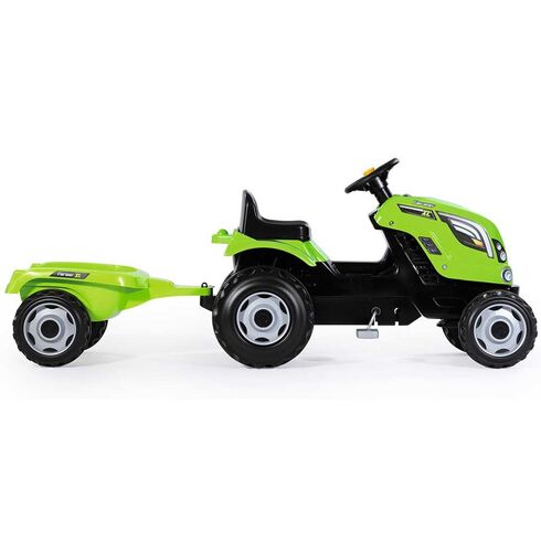 Tractor cu pedale si remorca Smoby Farmer XL verde - poza 2 - ExclusivMAG.ro