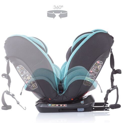 Scaun auto Isofix Chipolino Techno 0-36 kg mint, Culoare: Turquoise, Grupa: 0-36kg (0 luni - 12 ani),poza 6
