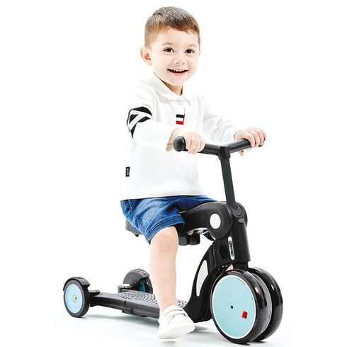 Bicicleta, tricicleta si trotineta Chipolino All Ride 4 in 1 sky, Culoare: Albastru,poza 6