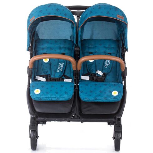 Carucior gemeni Chipolino Passo Doble ocean, Culoare: Albastru - poza 3 - ExclusivMAG.ro