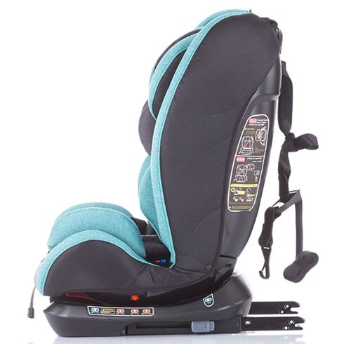 Scaun auto Isofix Chipolino Techno 0-36 kg mint, Culoare: Turquoise, Grupa: 0-36kg (0 luni - 12 ani),poza 4