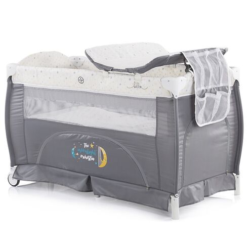 Patut pliabil Chipolino Bella ash, Culoare: Gri, Dimensiuni: 120x60,poza 2