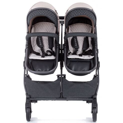 Carucior gemeni Chipolino Duo Smart beige graphite linen, Culoare: Roz - poza 13 - ExclusivMAG.ro