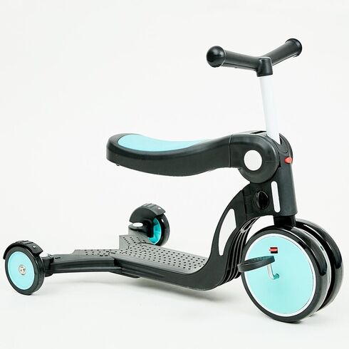 Bicicleta, tricicleta si trotineta Chipolino All Ride 4 in 1 sky, Culoare: Albastru,poza 4
