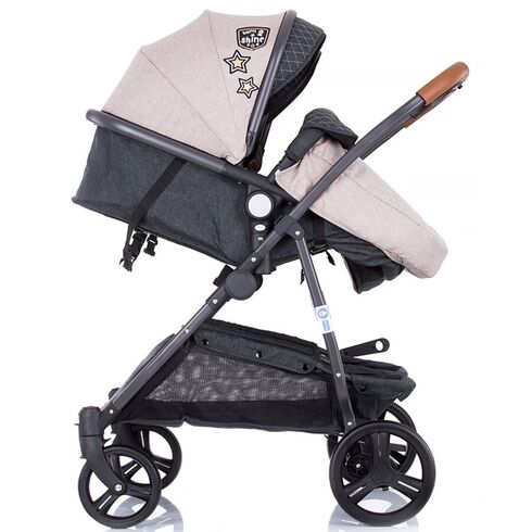 Carucior gemeni Chipolino Duo Smart beige graphite linen, Culoare: Roz - poza 15 - ExclusivMAG.ro