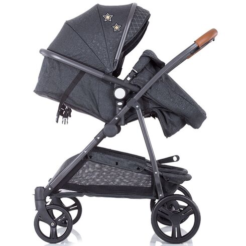 Carucior gemeni Chipolino Duo Smart graphite linen, Culoare: Gri/Negru - poza 15 - ExclusivMAG.ro