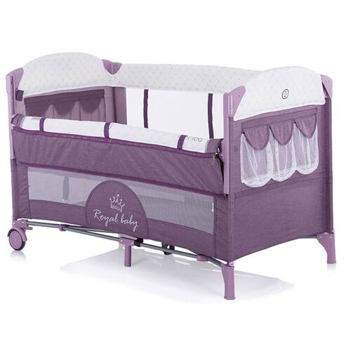 Patut pliabil Chipolino Merida orchid cu laterala culisanta, Culoare: Mov,poza 2