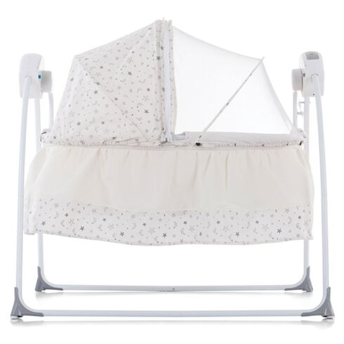 Patut si leagan electric Chipolino Rock-a-bye ivory, Culoare: Crem,poza 2