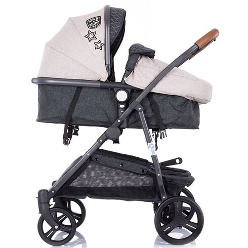 Carucior gemeni Chipolino Duo Smart beige graphite linen, Culoare: Roz - poza 16 - ExclusivMAG.ro