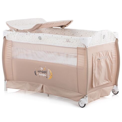 Patut pliabil Chipolino Bella caramel, Culoare: Crem, Dimensiuni: 120x60 - poza 3 - ExclusivMAG.ro