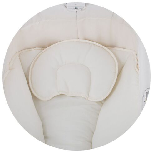 Patut si leagan electric Chipolino Rock-a-bye ivory, Culoare: Crem,poza 5