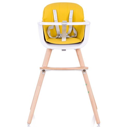 Scaun de masa Chipolino Woody yellow, Culoare: Galben,poza 4