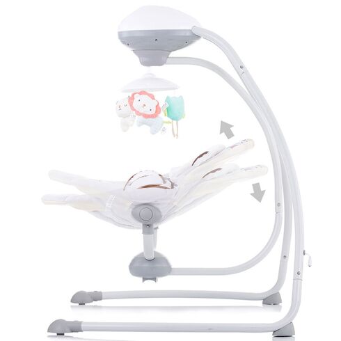 Leagan electric Chipolino Aida doggie gray, Culoare: Alb/Gri,poza 5