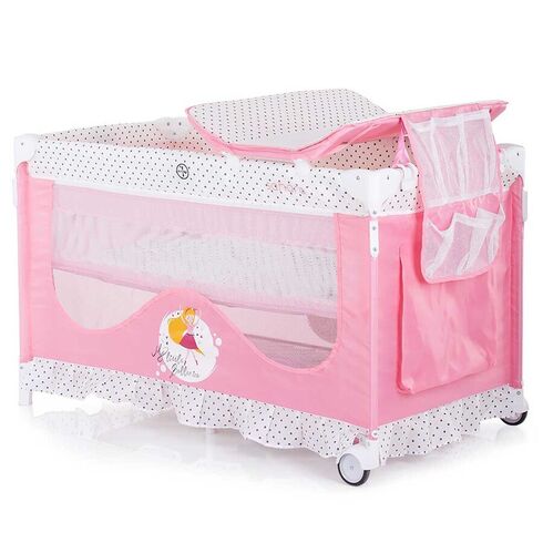 Patut pliabil Chipolino Sahara ballerina, Culoare: Roz,poza 3