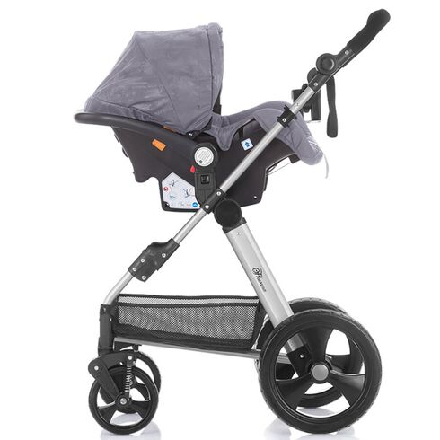 Carucior 3 in 1 Chipolino Havana graphite, Culoare: Gri,poza 5