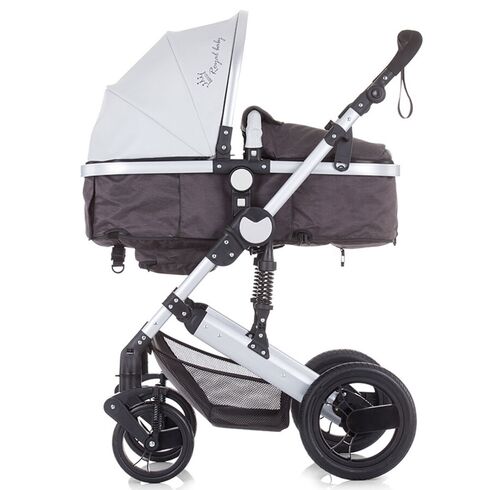 Carucior 2 in 1 Chipolino Terra graphite linen,poza 2