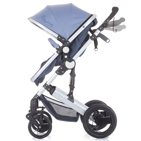 Carucior 3 in 1 Chipolino Terra blue linen,poza 10