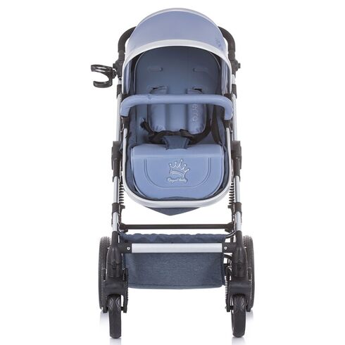 Carucior 3 in 1 Chipolino Terra blue linen,poza 8
