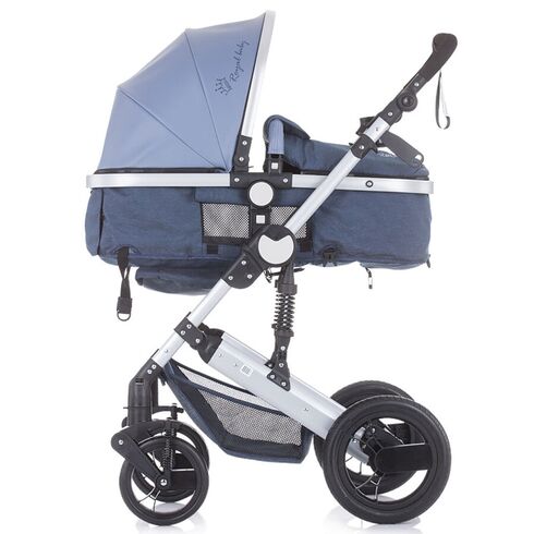 Carucior 3 in 1 Chipolino Terra blue linen,poza 11