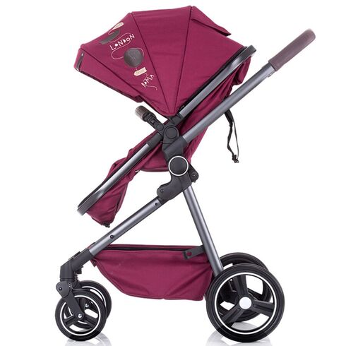 Carucior 3 in 1 Chipolino Noah orchid linen, Culoare: Visiniu,poza 9  - ExclusivMAG.ro Carucior 3 in 1 Chipolino Noah orchid linen, Culoare: Visiniu,poza 9