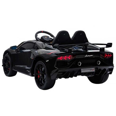 Masinuta electrica Chipolino Lamborghini Aventador SVJ black cu roti EVA, Culoare: Negru,poza 12