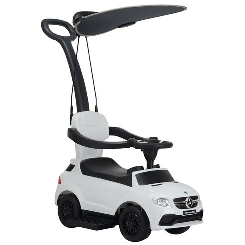 Masinuta de impins cu maner si copertina Chipolino Mercedes AMG GLE 63 white, Culoare: Alb,poza 3  - ExclusivMAG.ro Masinuta de impins cu maner si copertina Chipolino Mercedes AMG GLE 63 white, Culoare: Alb,poza 3