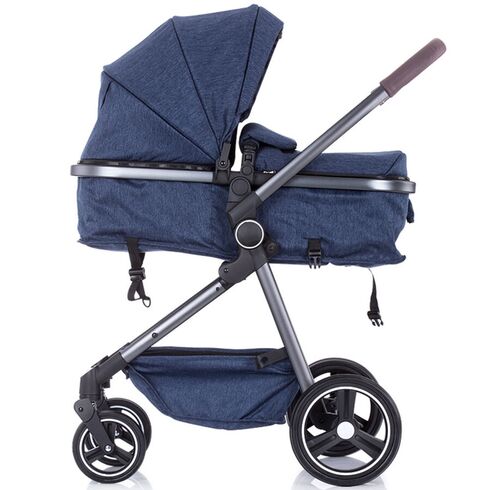 Carucior 3 in 1 Chipolino Noah blue denim, Culoare: Albastru,poza 10