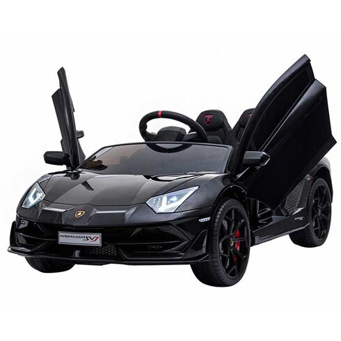 Masinuta electrica Chipolino Lamborghini Aventador SVJ black cu roti EVA, Culoare: Negru,poza 8