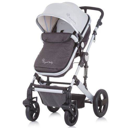 Carucior 2 in 1 Chipolino Terra graphite linen,poza 7