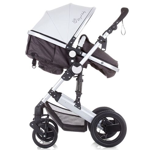 Carucior 2 in 1 Chipolino Terra graphite linen,poza 3