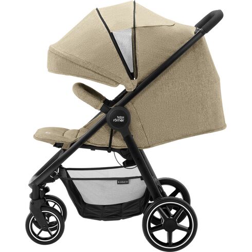 Carucior B-Agile 4 M Linen beige- Britax, Culoare: Crem,poza 4  - ExclusivMAG.ro Carucior B-Agile 4 M Linen beige- Britax, Culoare: Crem,poza 4