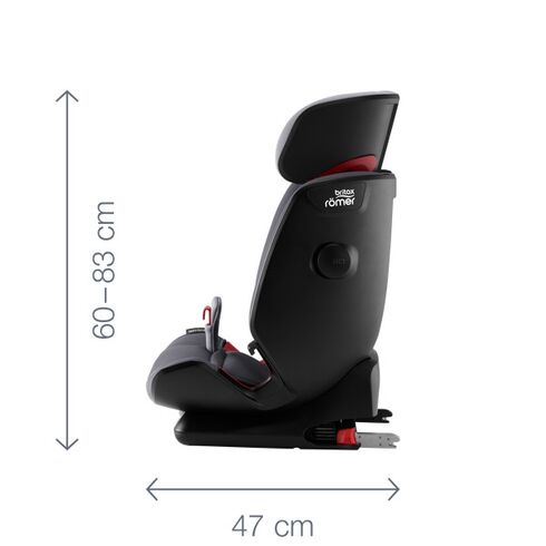 Scaun auto Advansafix IV R Grey Marble Britax-Romer 2019, Culoare: Gri deschis, Grupa: 9-36kg (9 luni - 12 ani) - poza 4 - ExclusivMAG.ro