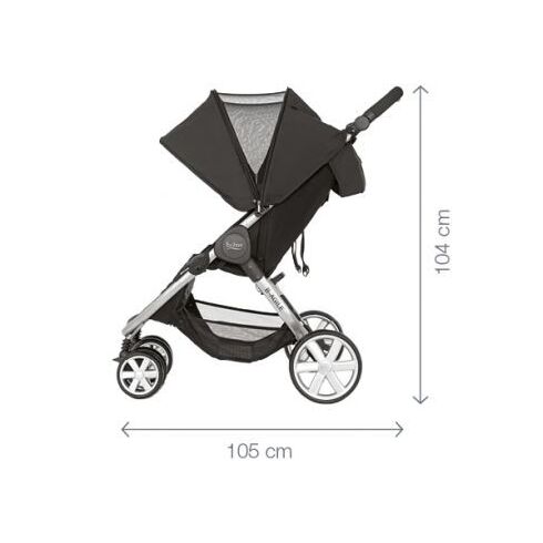 Carucior B-agile Dublu Steel grey Britax - poza 3 - ExclusivMAG.ro