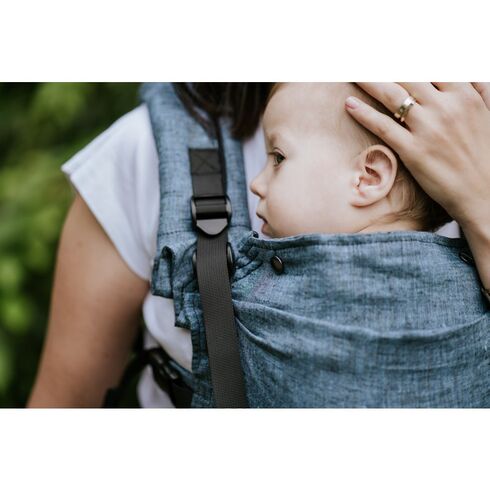 Kavka - Marsupiu ergonomic 2 in 1, River Linen,poza 4