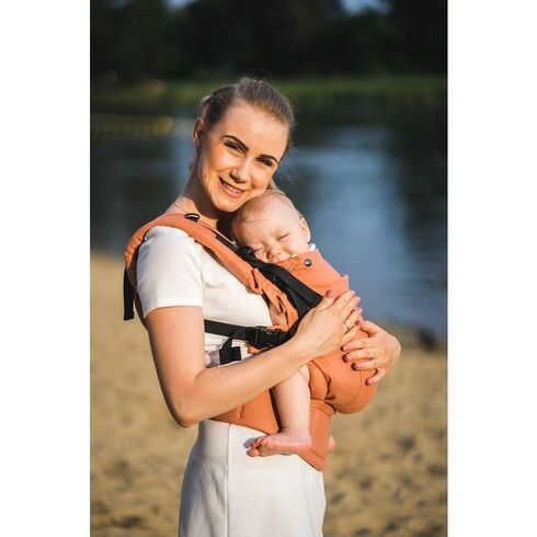 Kavka - Marsupiu ergonomic 2 in 1, Peach Linen - poza 2 - ExclusivMAG.ro