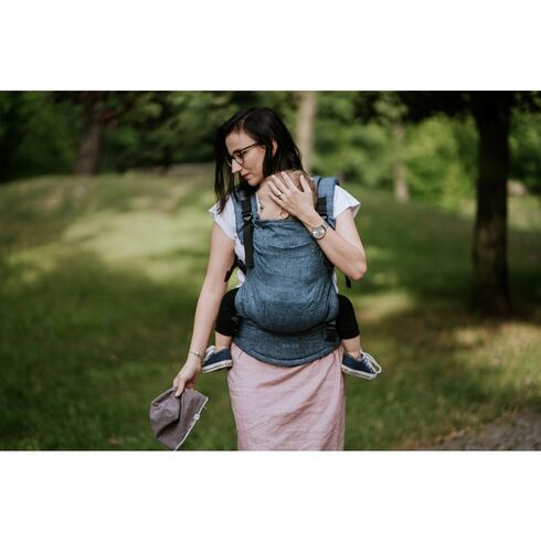 Kavka - Marsupiu ergonomic 2 in 1, River Linen,poza 3