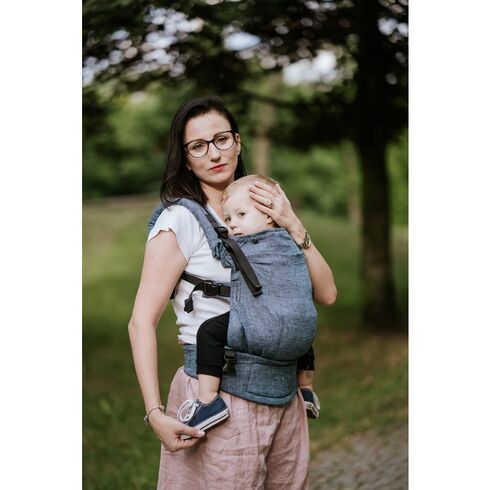 Kavka - Marsupiu ergonomic 2 in 1, River Linen,poza 2