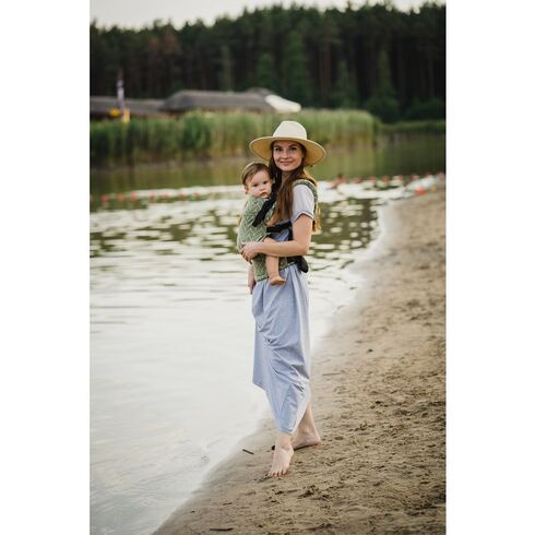 Kavka - Marsupiu ergonomic 2 in 1, Olive Braid,poza 3