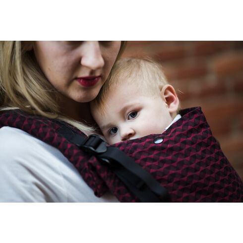 Kavka - Marsupiu ergonomic 2 in 1, Deep Red Classic - poza 5 - ExclusivMAG.ro