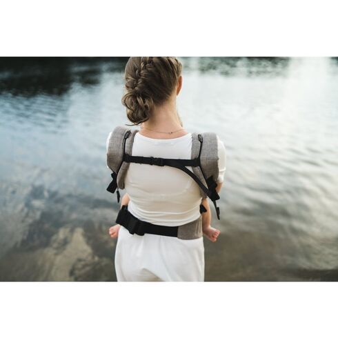 Kavka - Marsupiu ergonomic 2 in 1, Earth Linen,poza 5