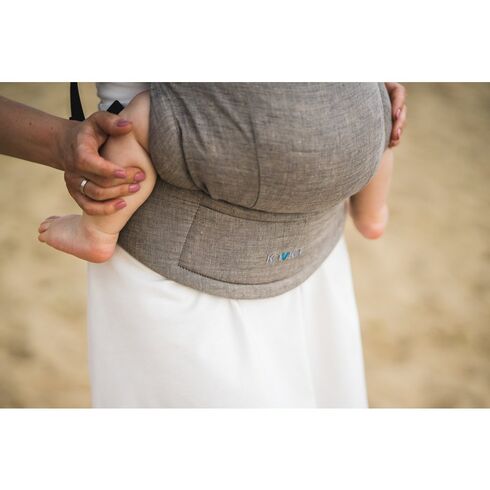 Kavka - Marsupiu ergonomic 2 in 1, Earth Linen,poza 4