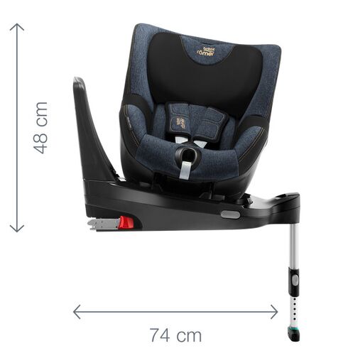 Scaun auto Dualfix I-size Burgundy Red Britax-Romer, Culoare: Visiniu, Grupa: 0-18kg (0 luni - 4 ani),poza 5