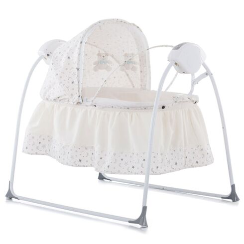 Patut si leagan electric Chipolino Rock-a-bye ivory, Culoare: Crem