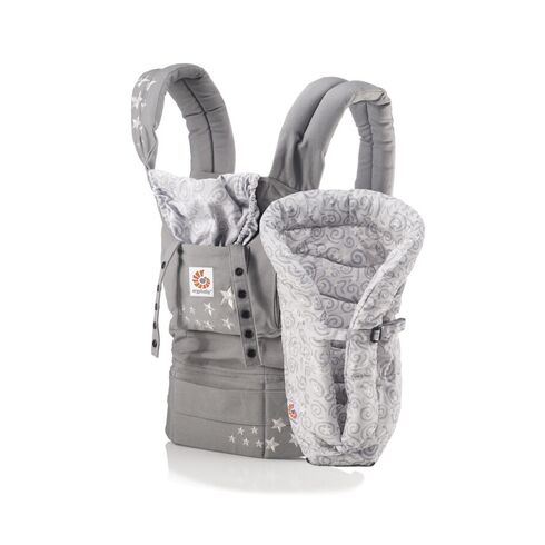 Marsupiu Original Galaxy Grey cu Suport nou Nascut Inclus Ergobaby