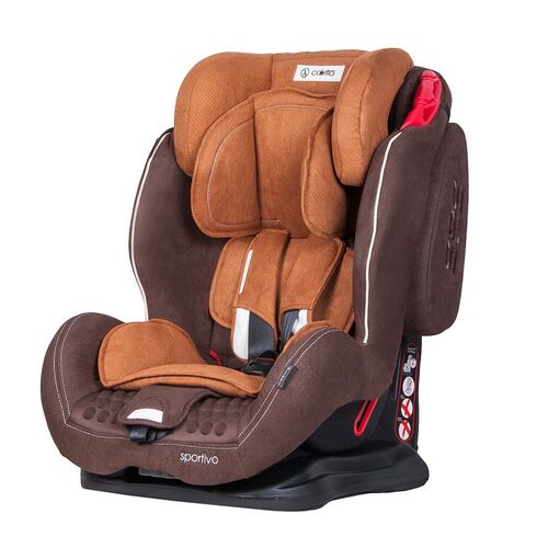Scaun auto SPORTIVO Brown Coletto, Culoare: Maro, Grupa: 9-36kg (9 luni - 12 ani)  - ExclusivMAG.ro