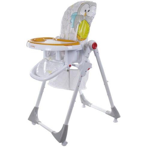 Scaun de masa Comfort Lux Gri/Portocaliu - Sun Baby