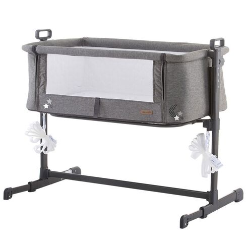 Patut Co-Sleeper Chipolino Close To Me Graphite Stars, Culoare: Gri