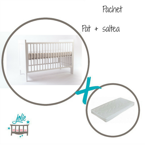 Set patut + salteluta pentru bebelusi Violette - Jolie  - ExclusivMAG.ro