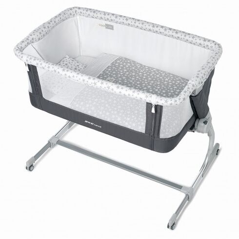 Patut multifunctional Jane Baby Side Star, Culoare: Alb/Gri